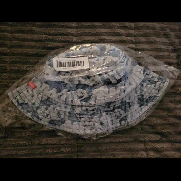 💯Authentic SUPREME JACQUARD DENIM BUCKET HAT - Picture 5 of 7